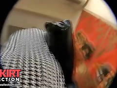 What this amateur girl is pleasing us with is the view of her amazing nude ass upskirt
