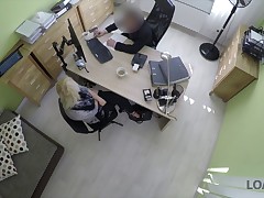 Angelface with perfect teen body pays with sex for her bills